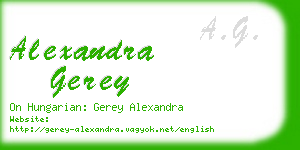 alexandra gerey business card